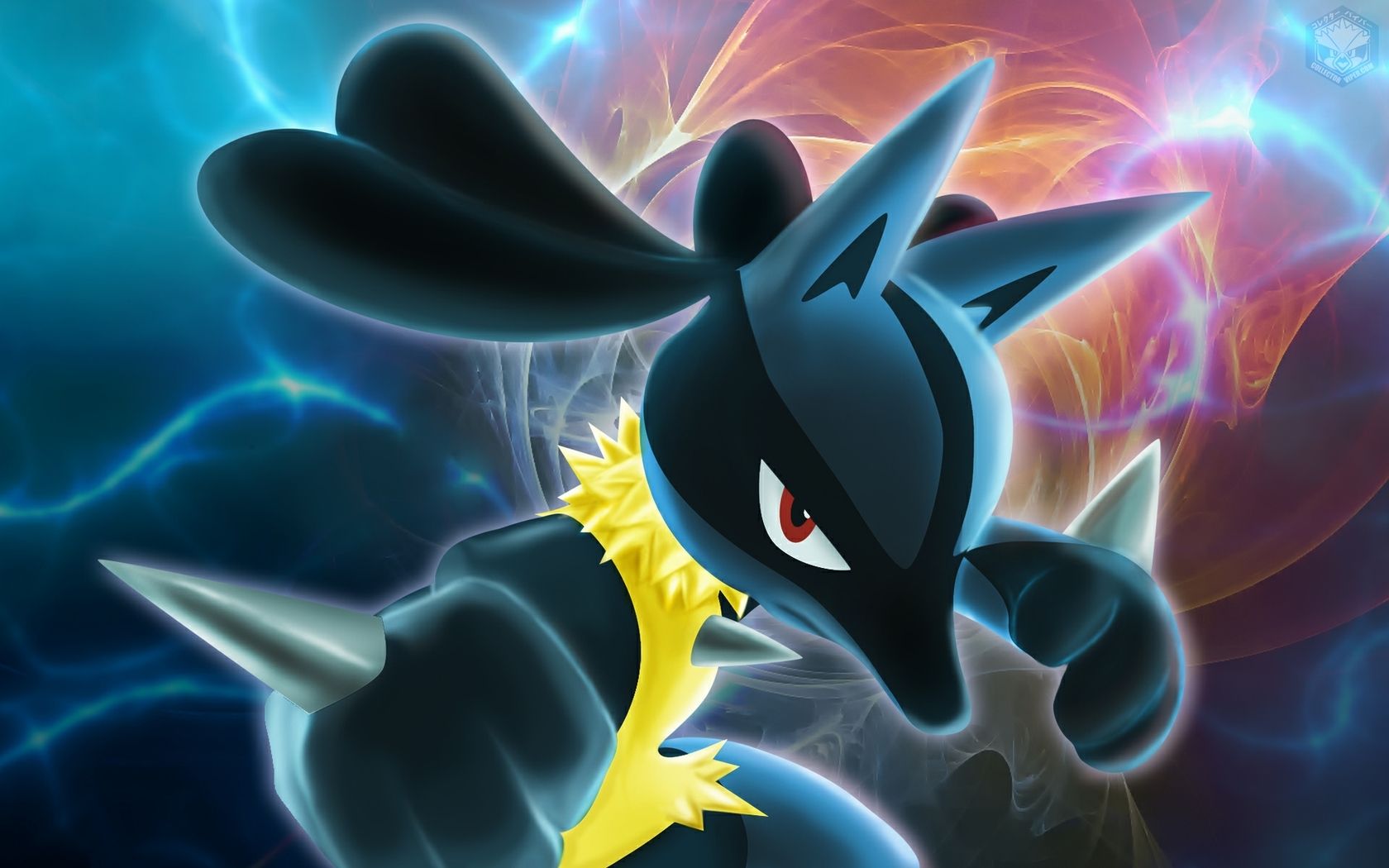 Lucario Pokémon blu scuro, 1680x1050 HD Ready, Desktop
