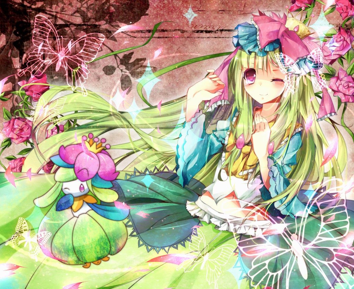Ragazza anime con Pokémon Shaymin, 1200x980 HD, Laptop