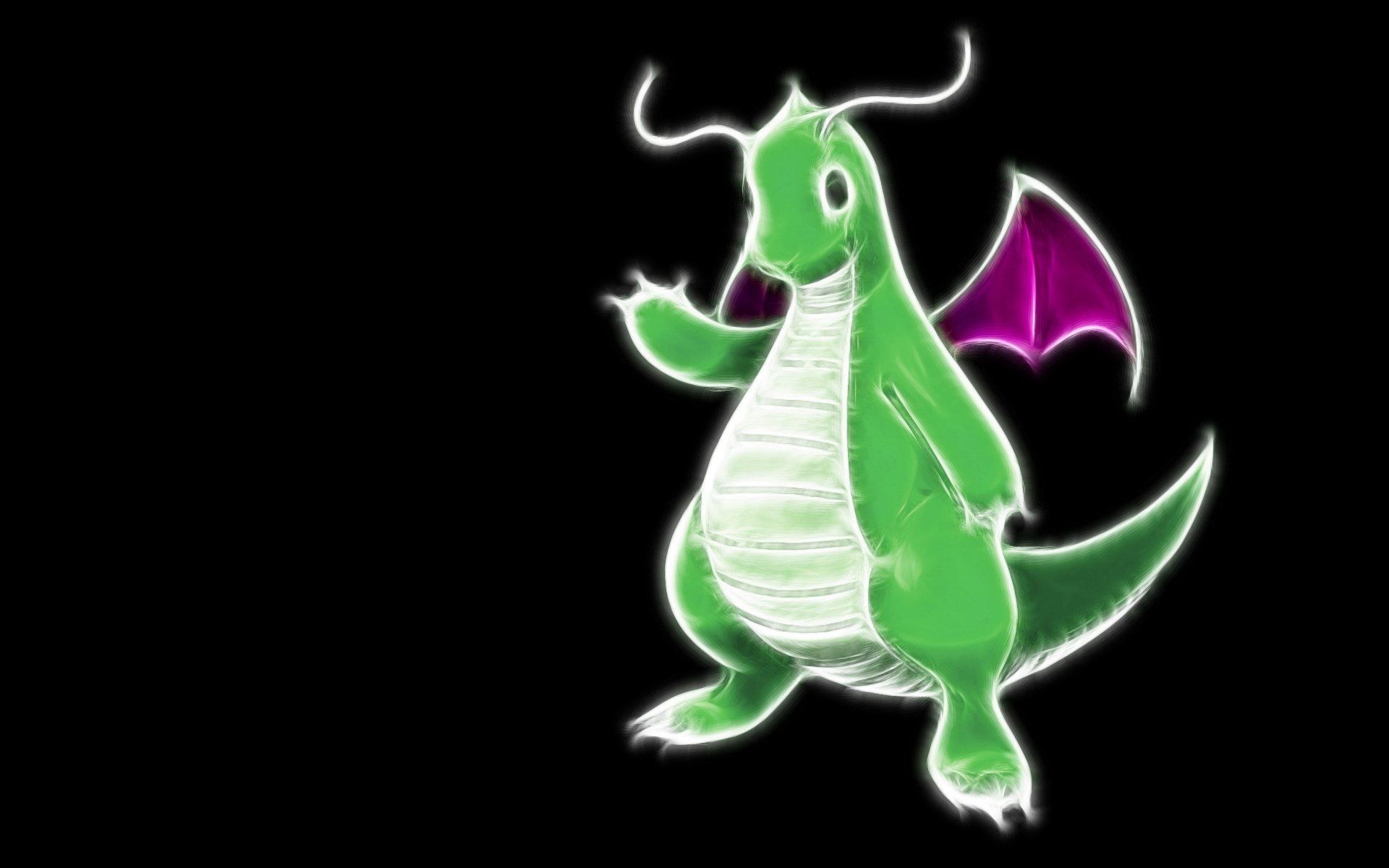 Dragonite Pokémon sfondo nero, 1920x1200 Full HD+, Desktop