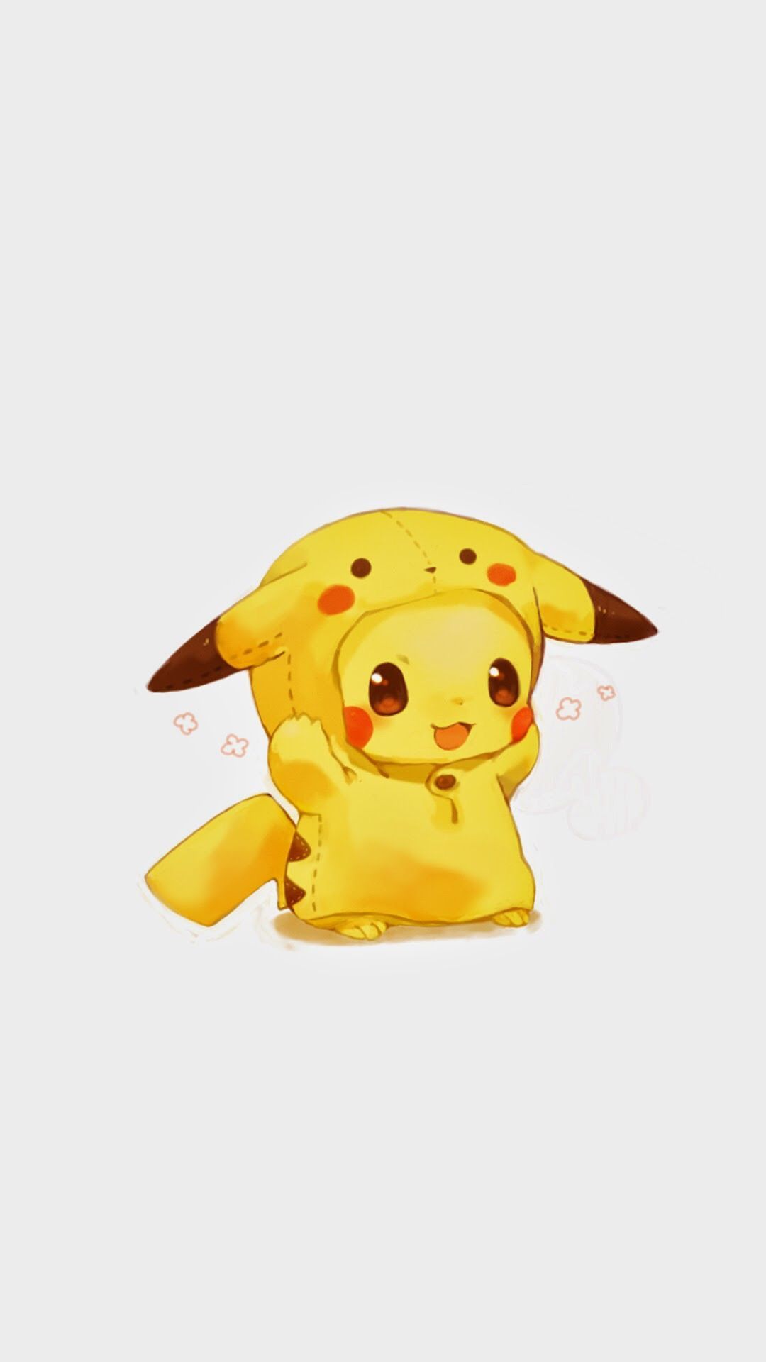 Pikachu costume kawaii giallo, Pokémon, 1080x1920 Verticale, Mobile