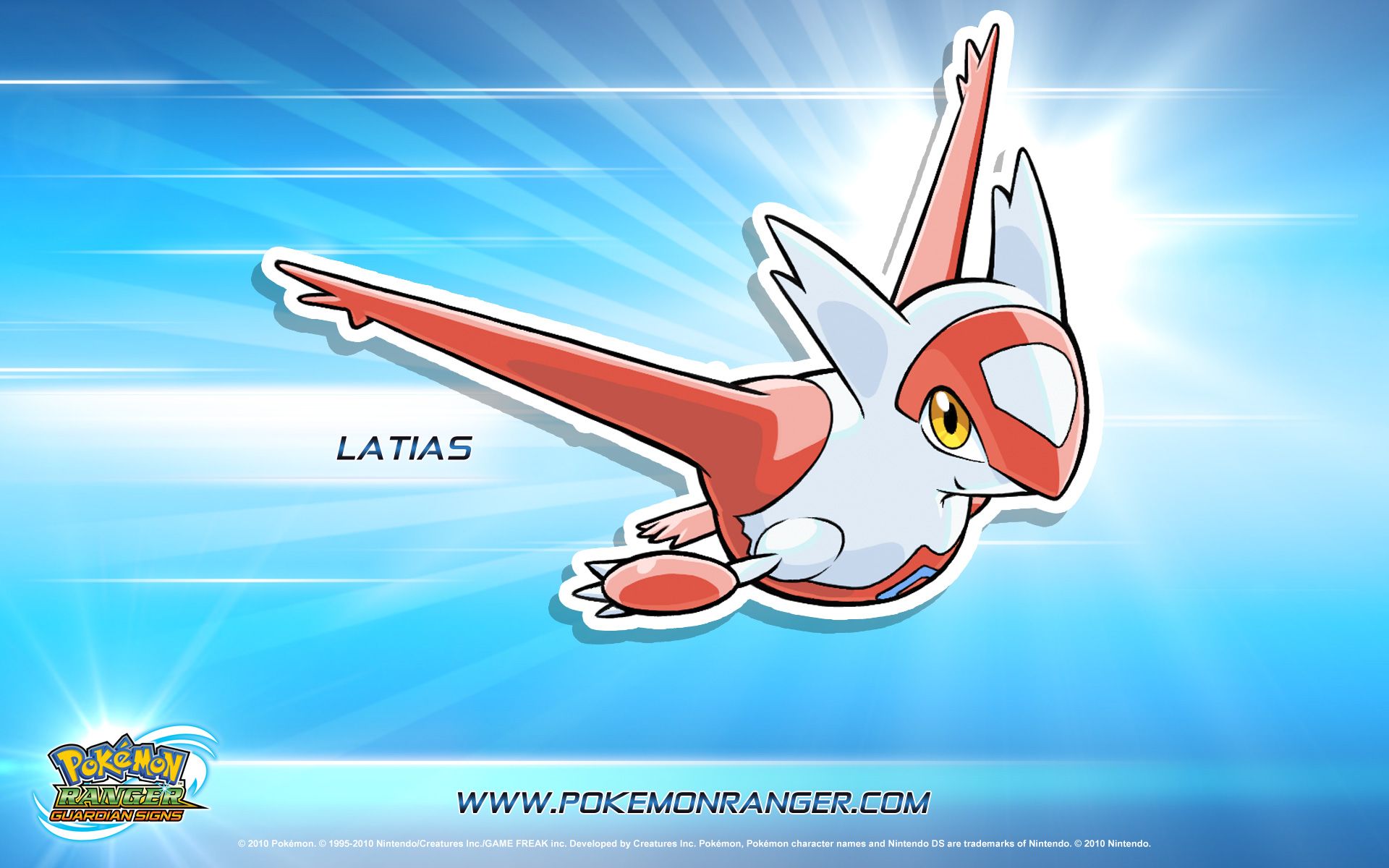 Latias Pokémon rosa bianco, 1920x1200 WUXGA, Laptop