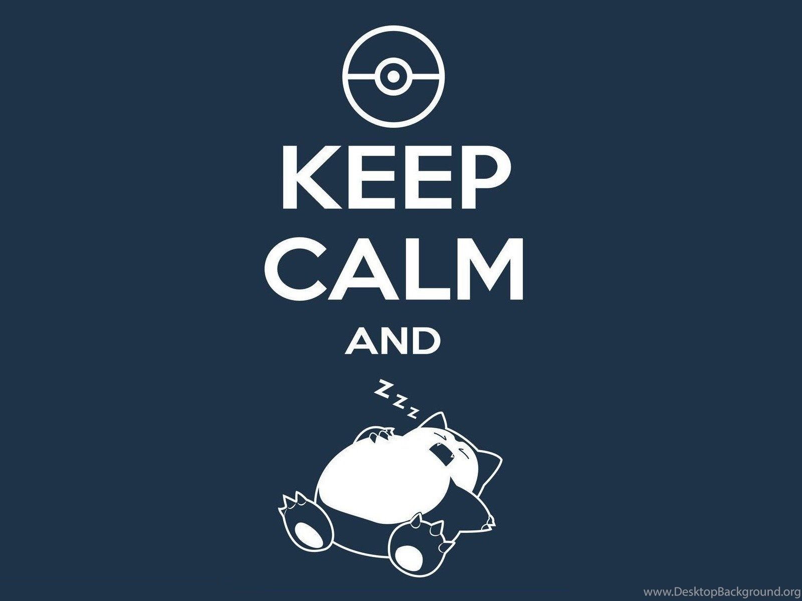 Snorlax Keep Calm Pokémon, 1600x1200 HD Ready, PC