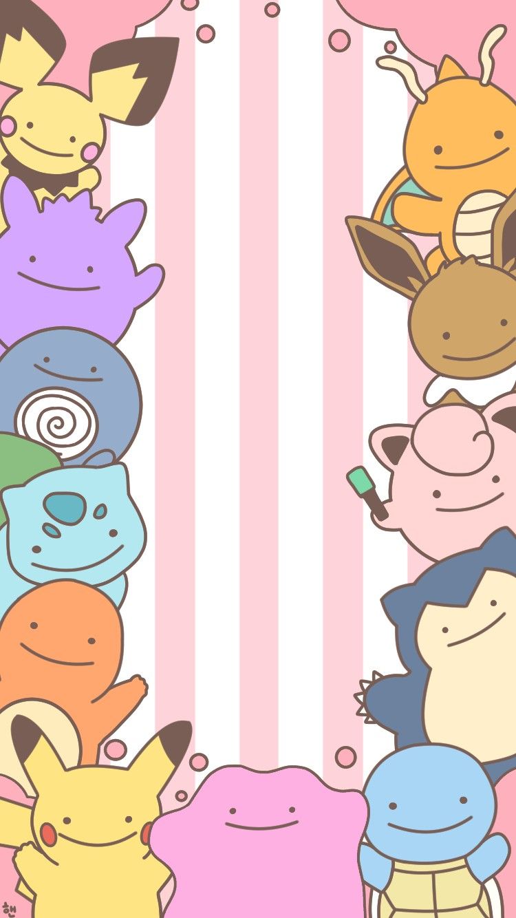 Pokémon carini colorati, 750x1334 Full HD Verticale, Smartphone