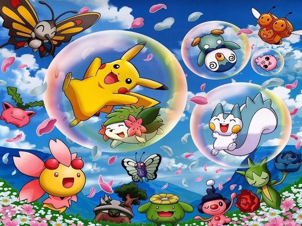 Pikachu e Pokémon in bolle, 1024x768 HD, iMac