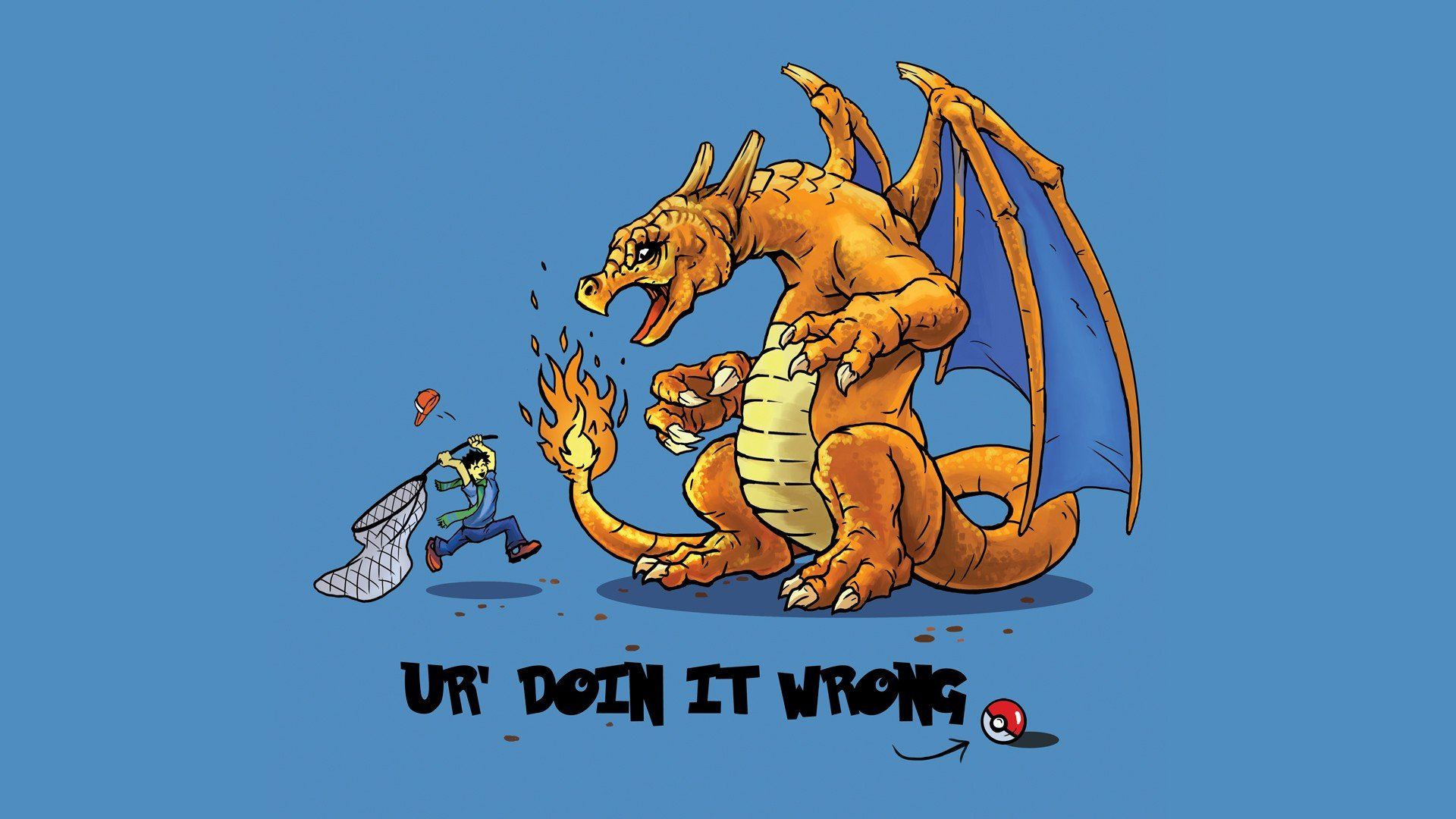 Charizard che brucia Squirtle, 1920x1080 1080p, PC