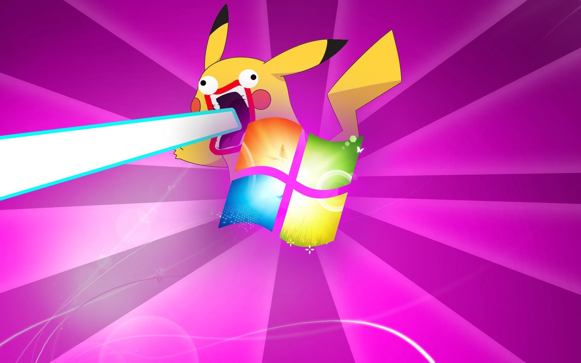 Pokémon inquietante rosa neon, 1920x1200 Full HD+ WUXGA, Laptop