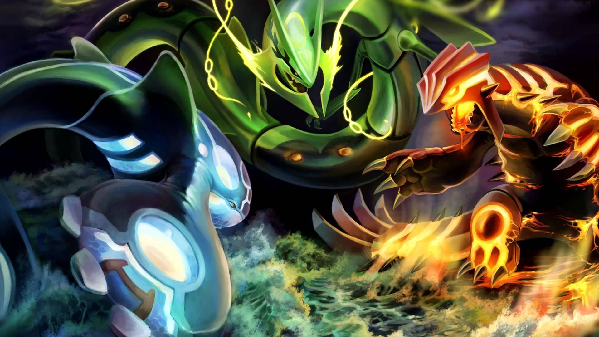 Mega Kyogre Rayquaza Groudon Pokémon, 1920x1080 Full HD, Desktop
