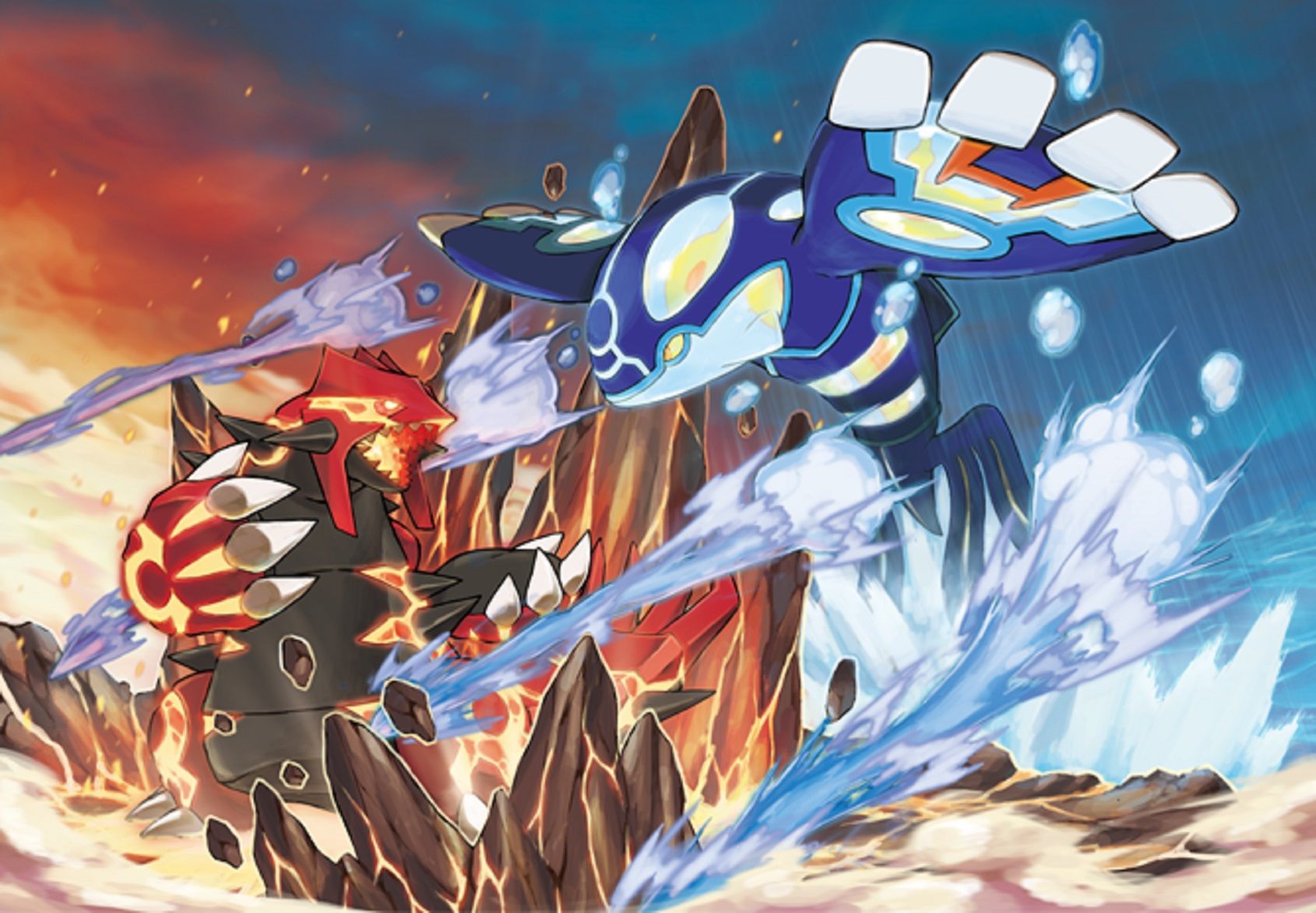 Mega Groudon e Mega Kyogre, 1690x1172 HD, Laptop