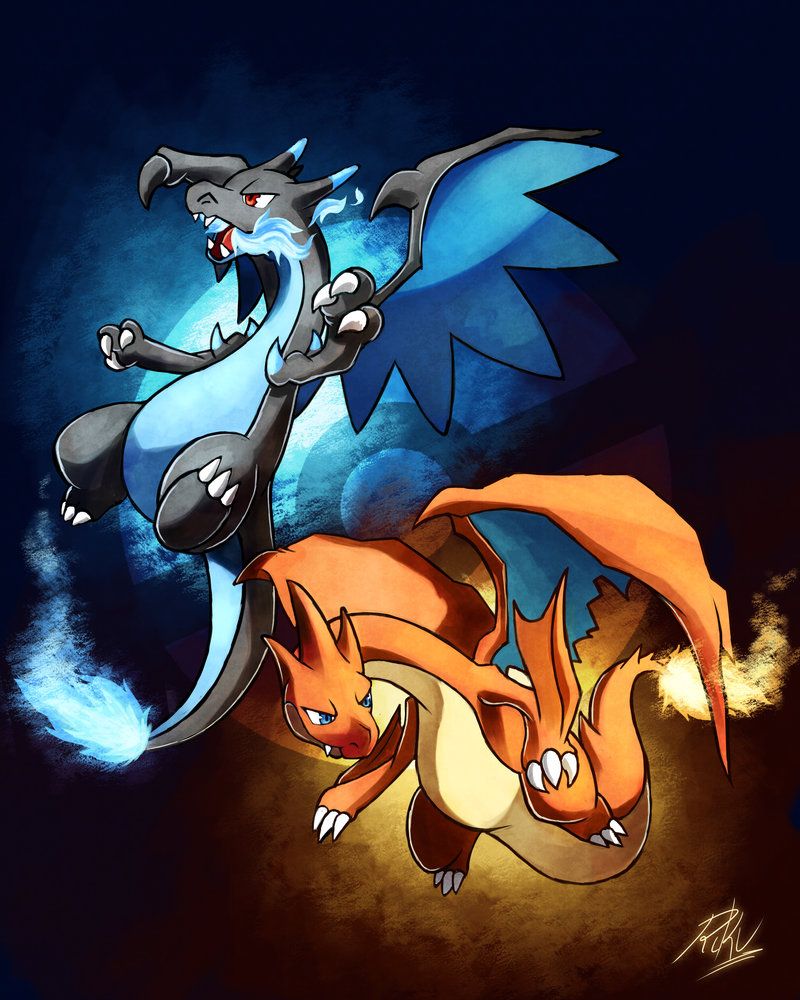 Mega Charizard X e Y, 800x1000 Verticale, OnePlus