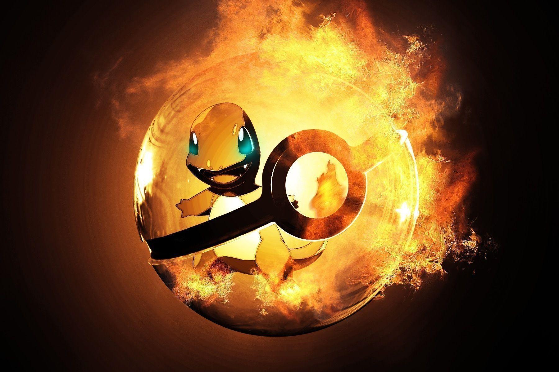 Charmander pokeball fiamme, 1800x1200 900p, PC Desktop