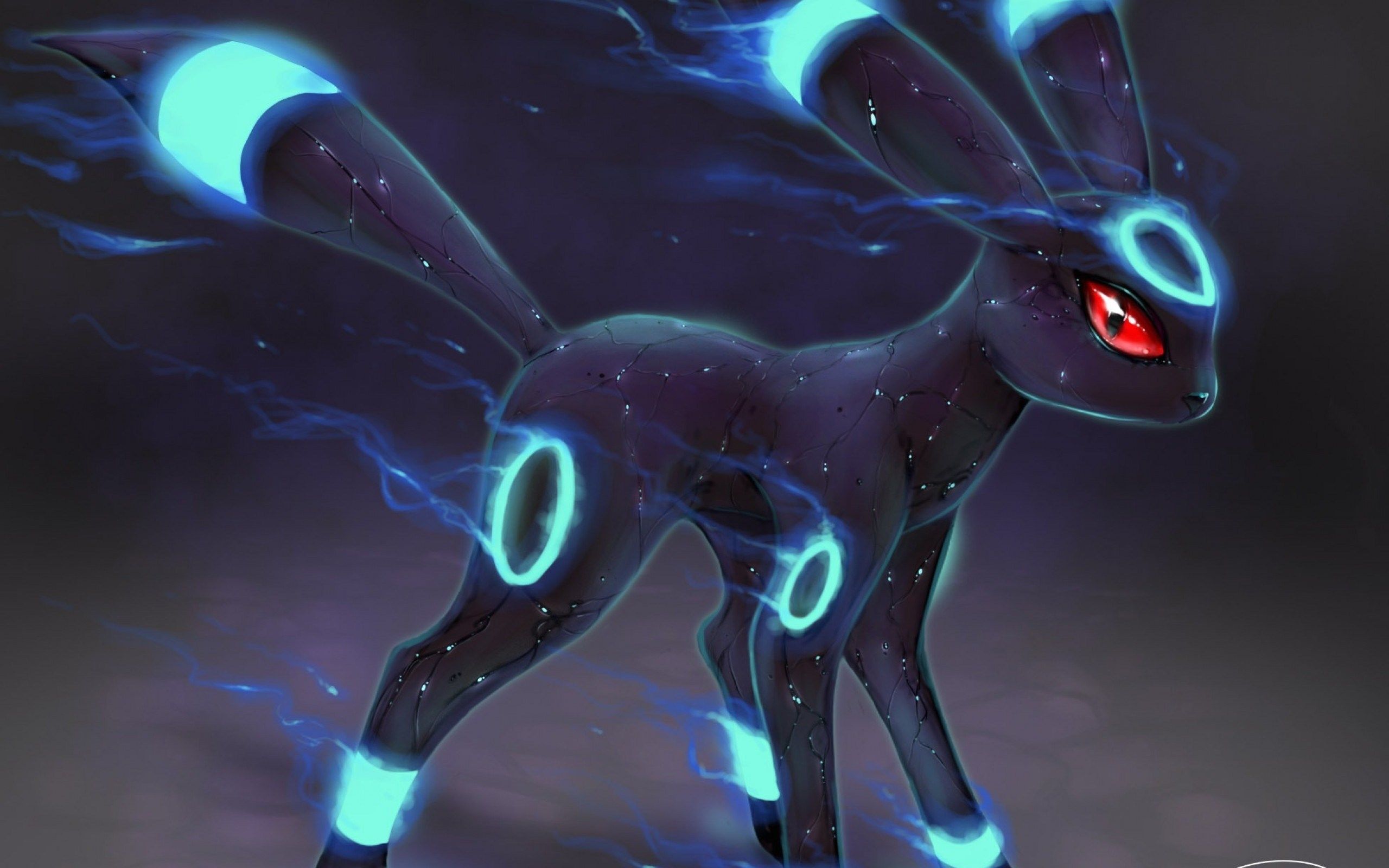 Umbreon Pokémon blu scuro, 2560x1600 2K, Desktop