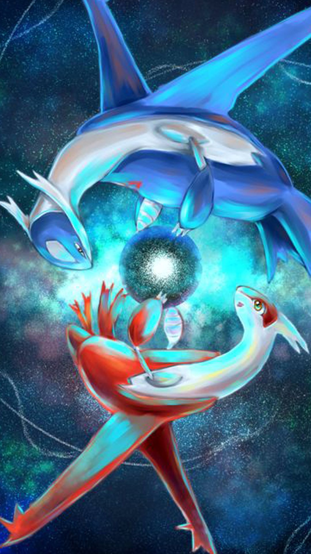 Latios e Latias Pokémon, 1080x1920 Full HD Verticale, Samsung Galaxy