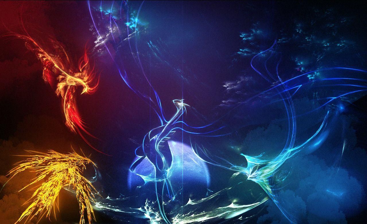 Pokémon leggendari astratti luminosi, 1279x782 HD, ROG Asus Laptop