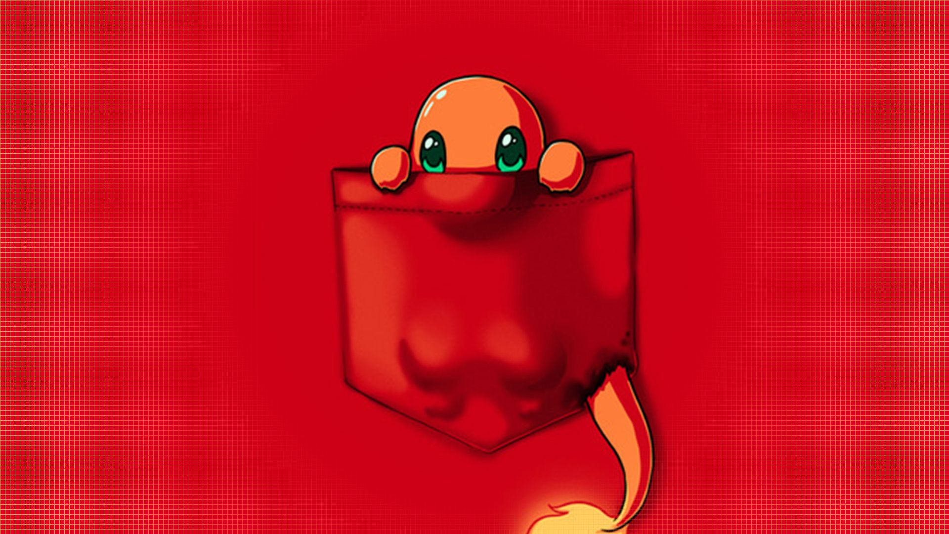 Charmander in tasca rossa, 1920x1080 Full HD, Laptop