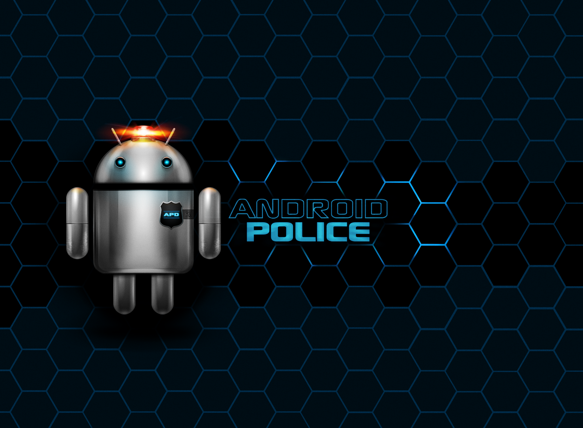 Robot Android Police con luce, 1920x1408 WUXGA, Laptop