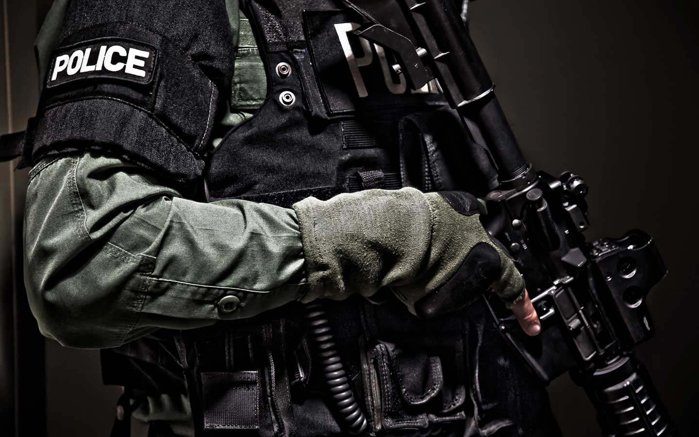 Agente di polizia armato tattico, 1440x900 HD, Desktop