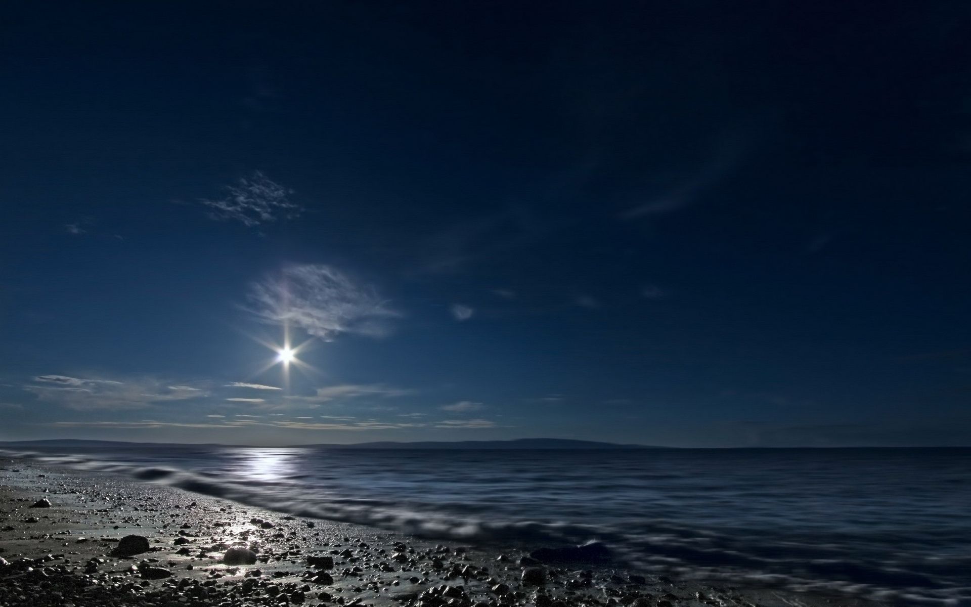Spiaggia al crepuscolo con sole, 1920x1200 Full HD+, PC Desktop