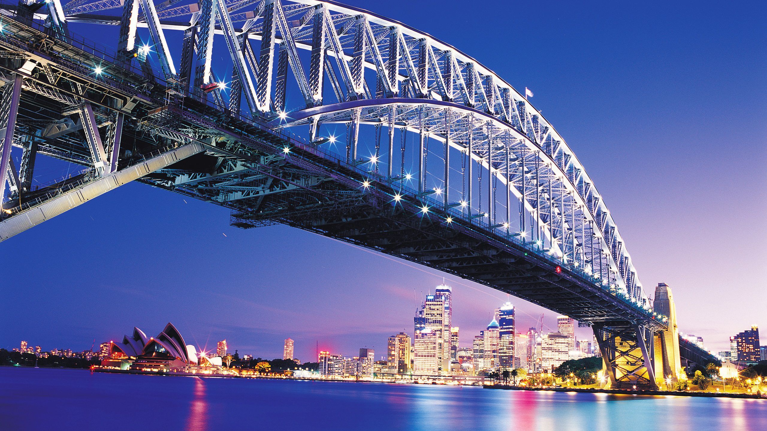Sydney Harbour Bridge e Opera House, 2560x1440 2K, Desktop
