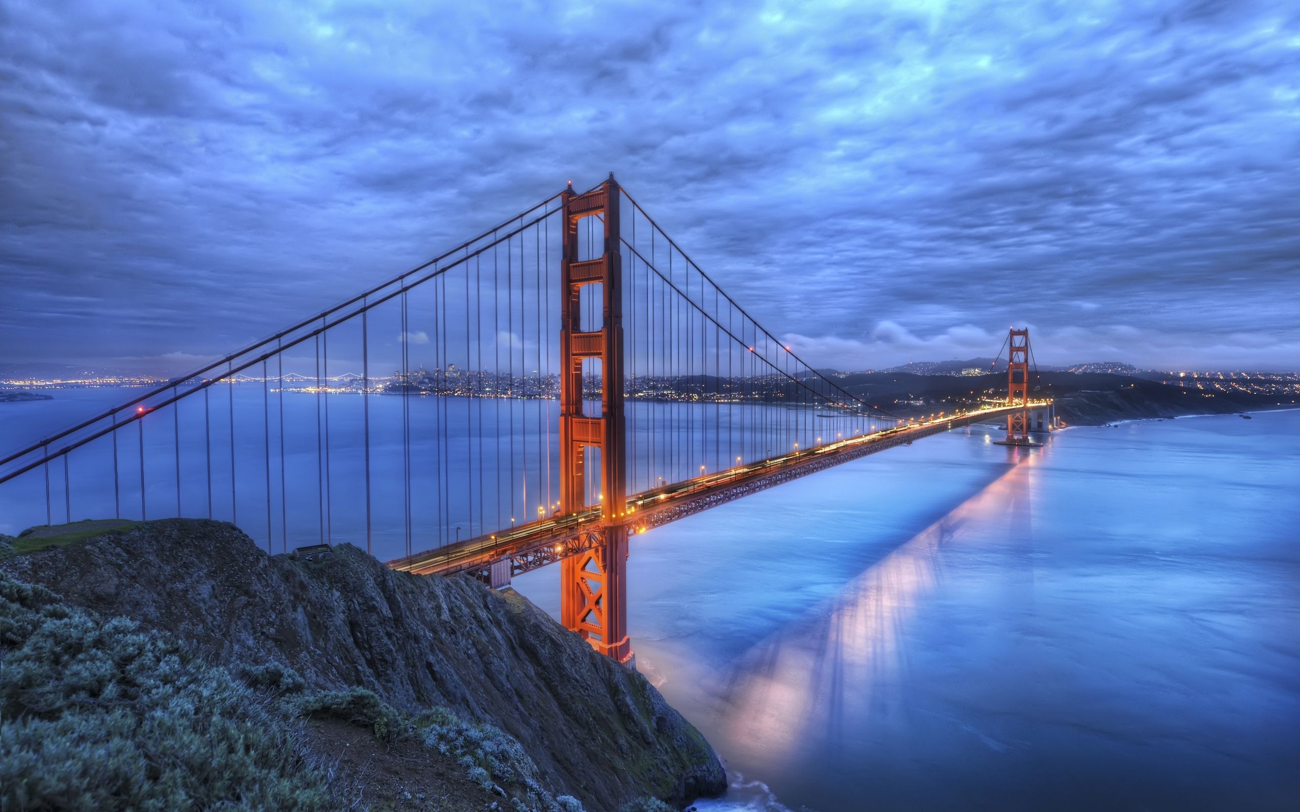 Golden Gate Bridge al crepuscolo, 2560x1600 WQXGA, Laptop