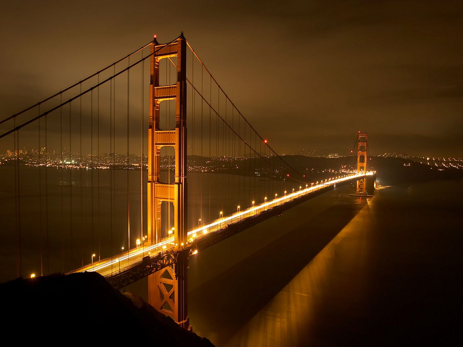 Golden Gate Bridge notturno, 1600x1200 HD Ready, Acer Nitro