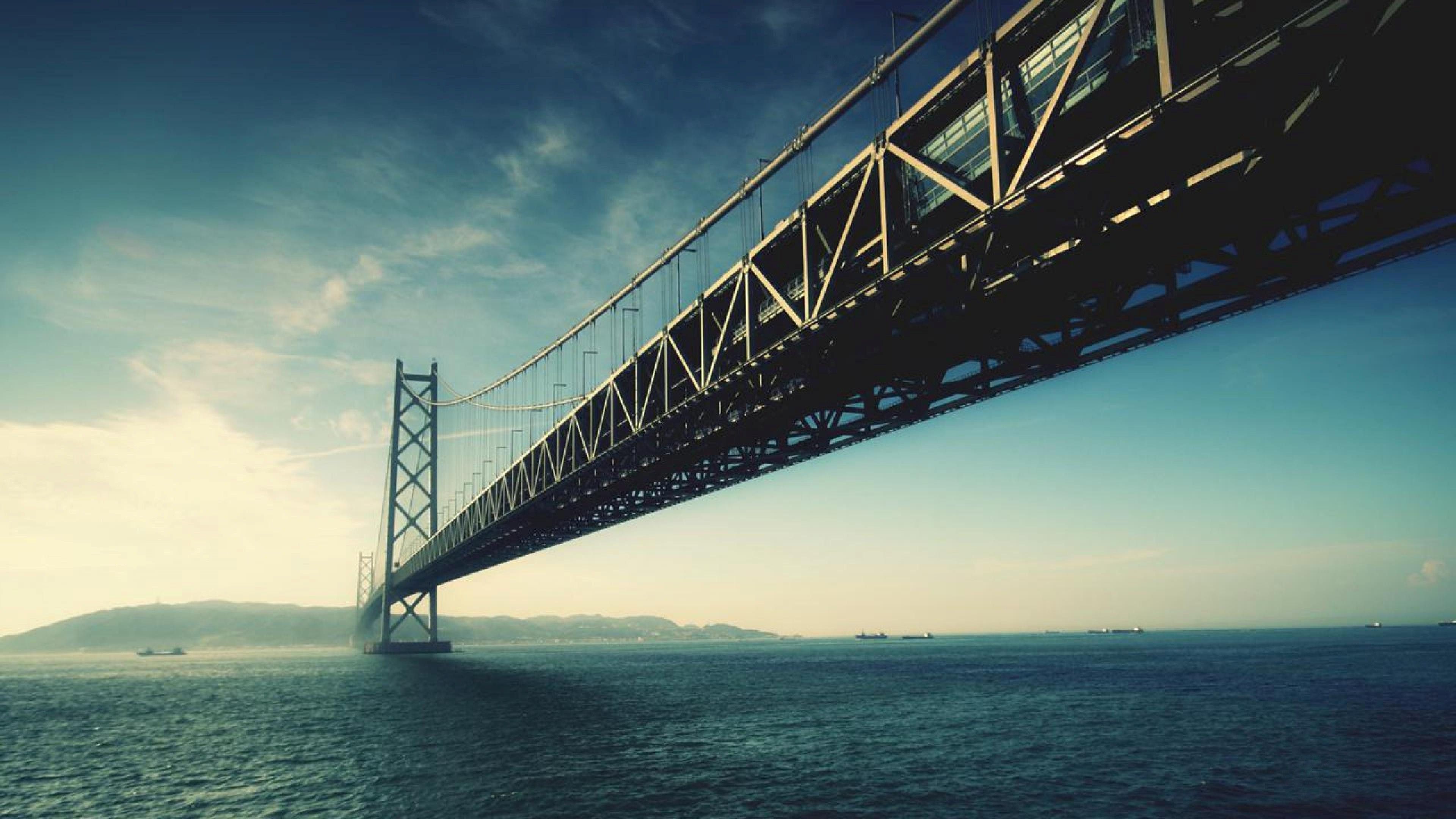 Ponte sospeso sul mare, 3840x2160 Ultra HD, 4K TV