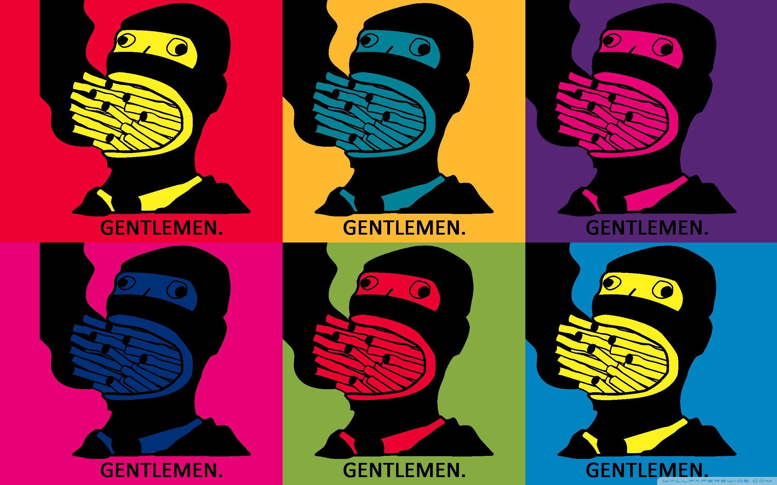 Ritratto pop art Gentlemen colorato, 2560x1600 2K+, HP Laptop