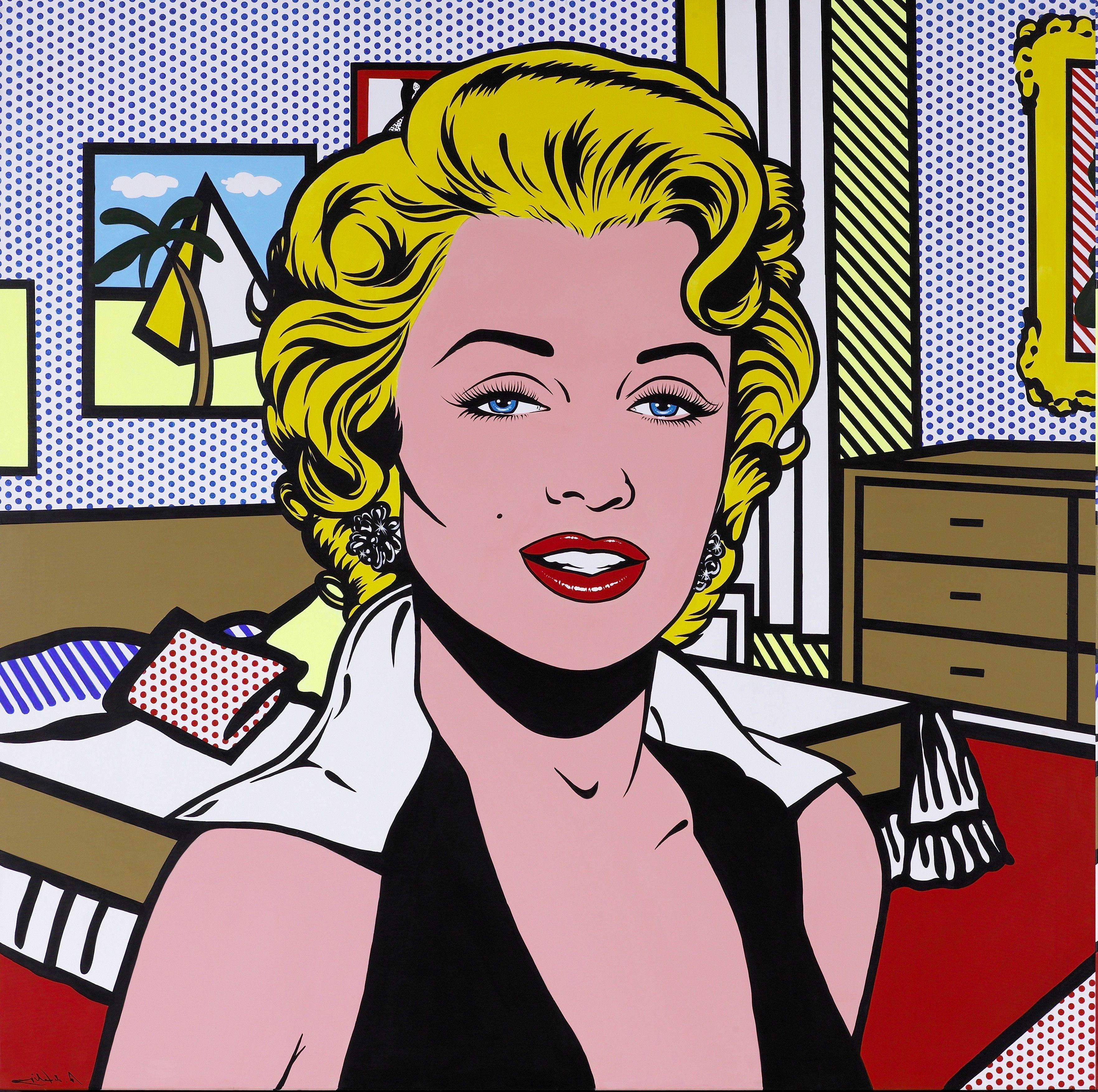 Ritratto pop art donna bionda, 3528x3510 2K, Ultrabook