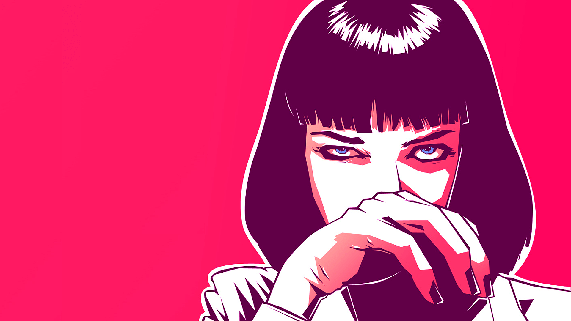Mia Wallace Pulp Fiction pop art, 1920x1080 Full HD 1080p, Notebook Gaming