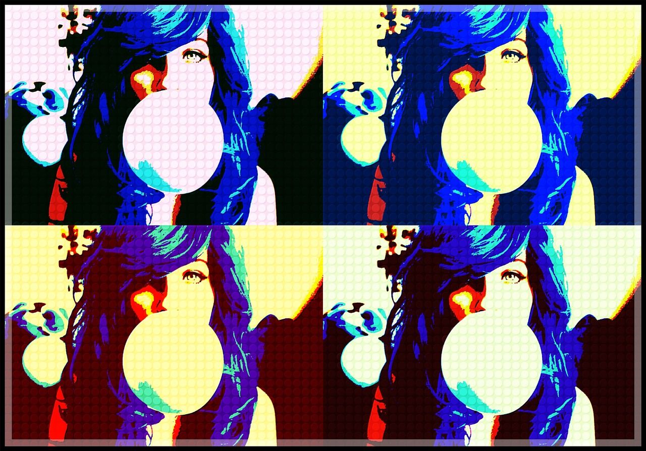 Ragazza pop art gomma da masticare, 1280x894 720p, Ultrabook