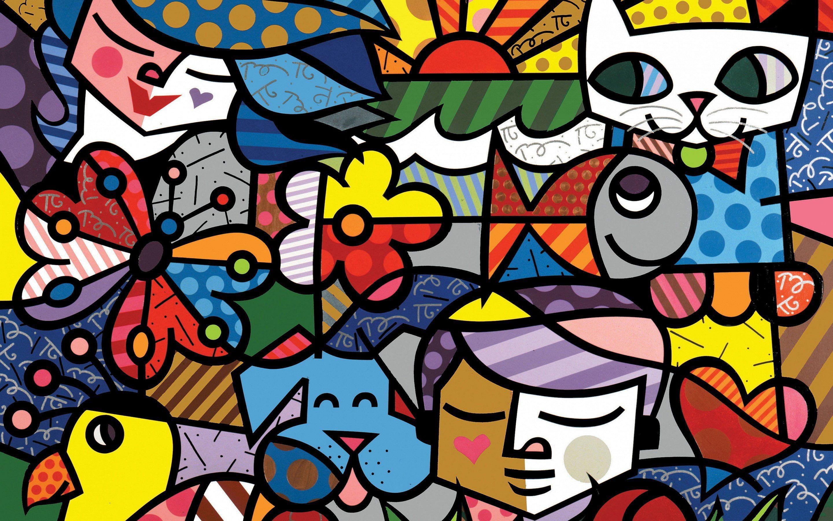Collage pop art animali colorati, 2880x1800 2K+, MacBook Pro