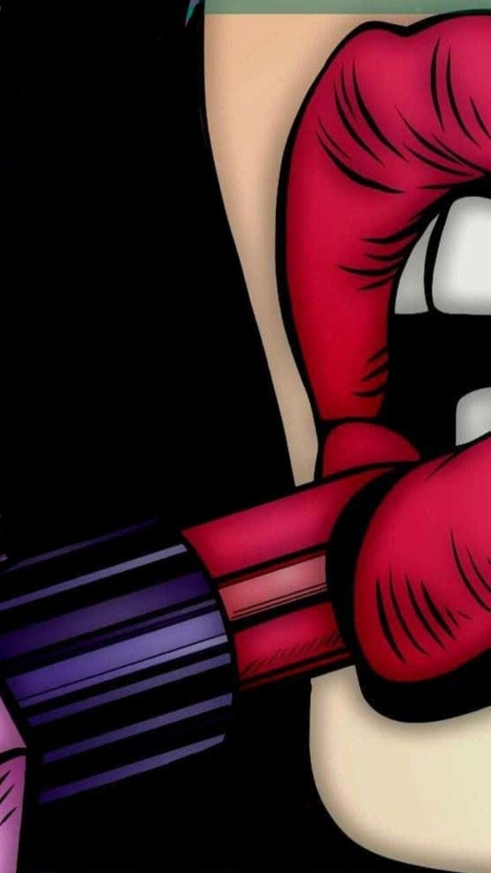 Labbra rosse rossetto pop art, 708x1258 Full HD Verticale, iPhone