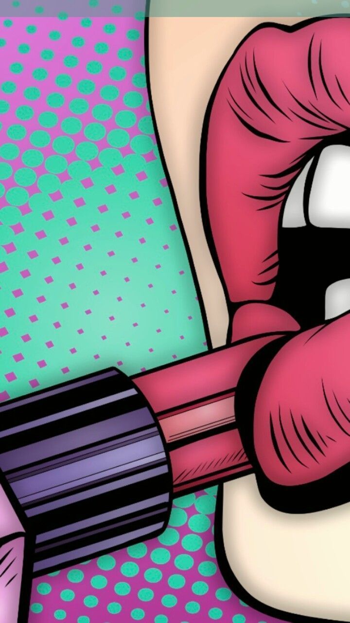 Labbra rosse pop art rossetto, 720x1280 Verticale, Telefono