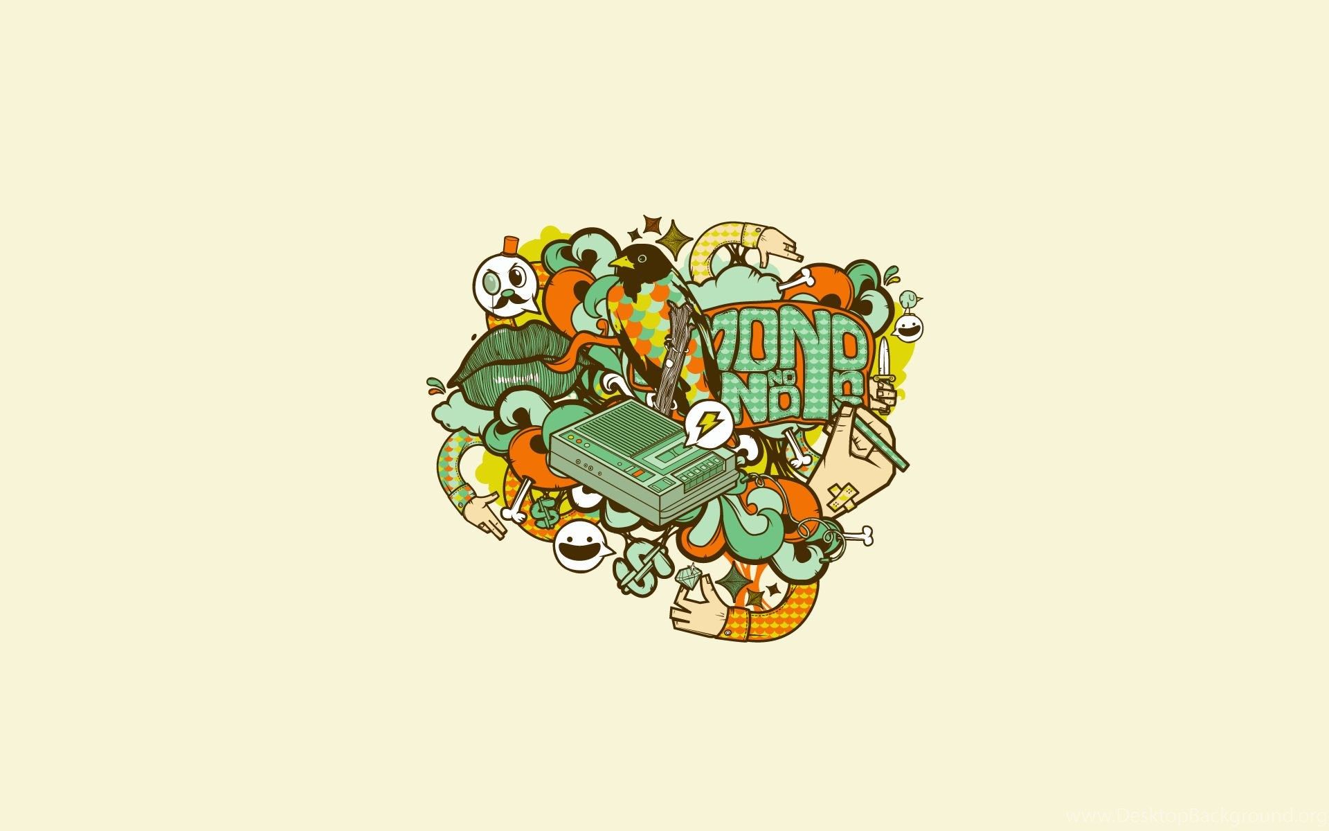 Doodle astratto retro colorato, 1920x1200 Full HD+ WUXGA, Laptop