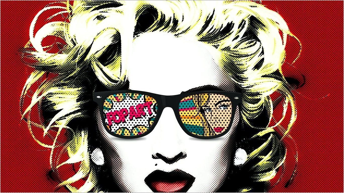 Donna bionda occhiali pop art, 1370x772 720p, PC