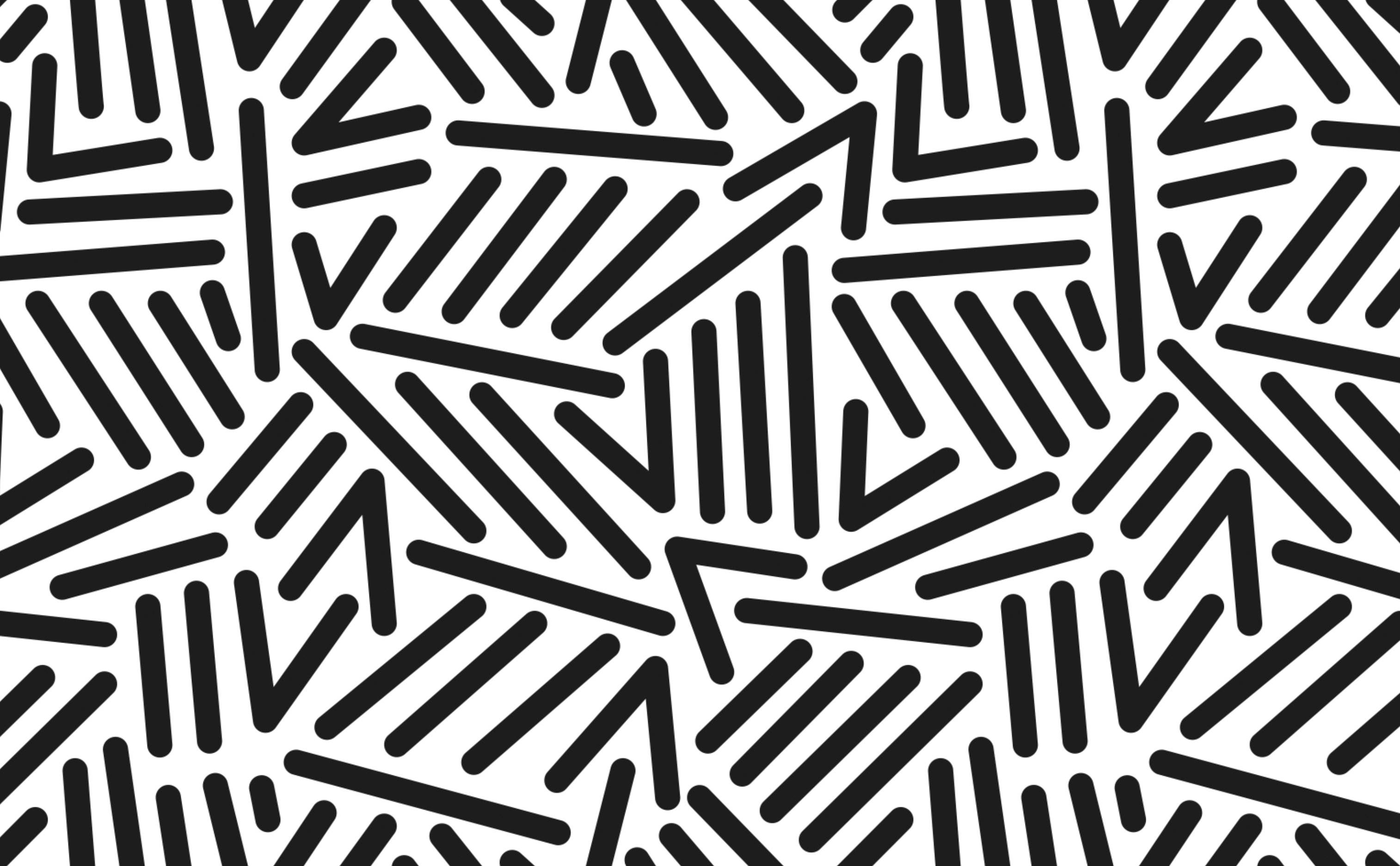 Linee e chevron bianco e nero, 3028x1872 2K, Desktop