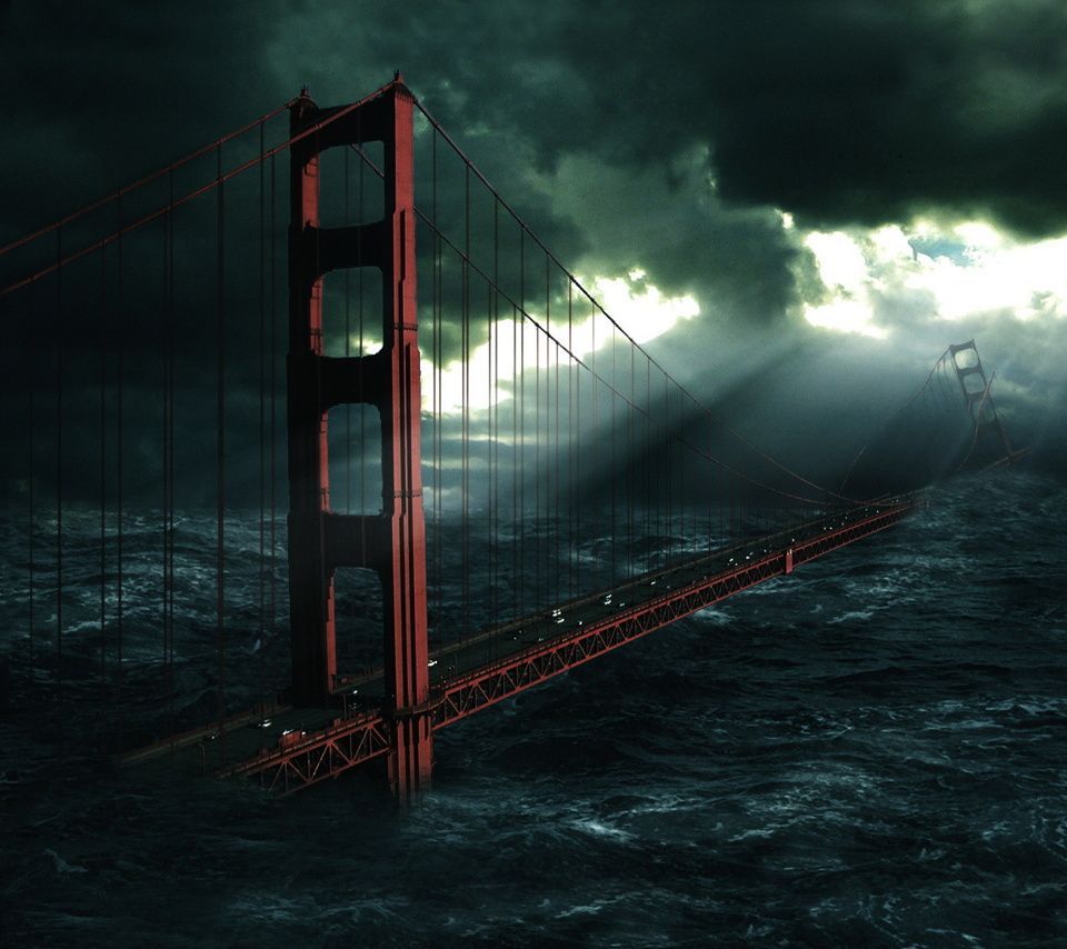Golden Gate Bridge inondato, 960x854 HD, Desktop