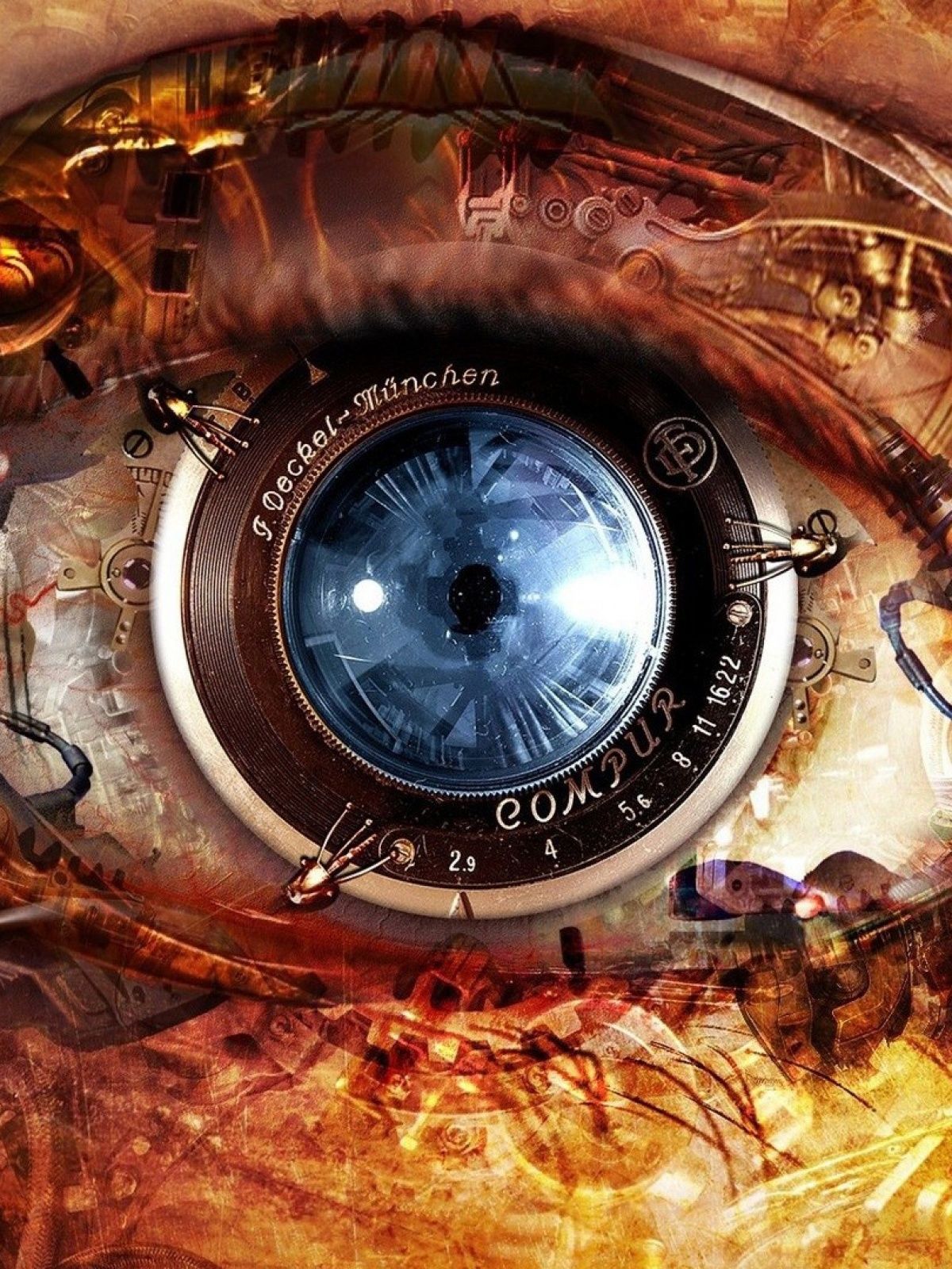 Occhio meccanico steampunk, 1200x1600 Full HD Verticale, iPhone