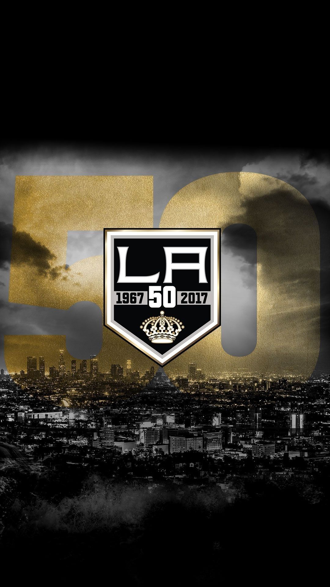 Logo LA Kings 50 anni, 1080x1920 Full HD Verticale, Samsung Galaxy
