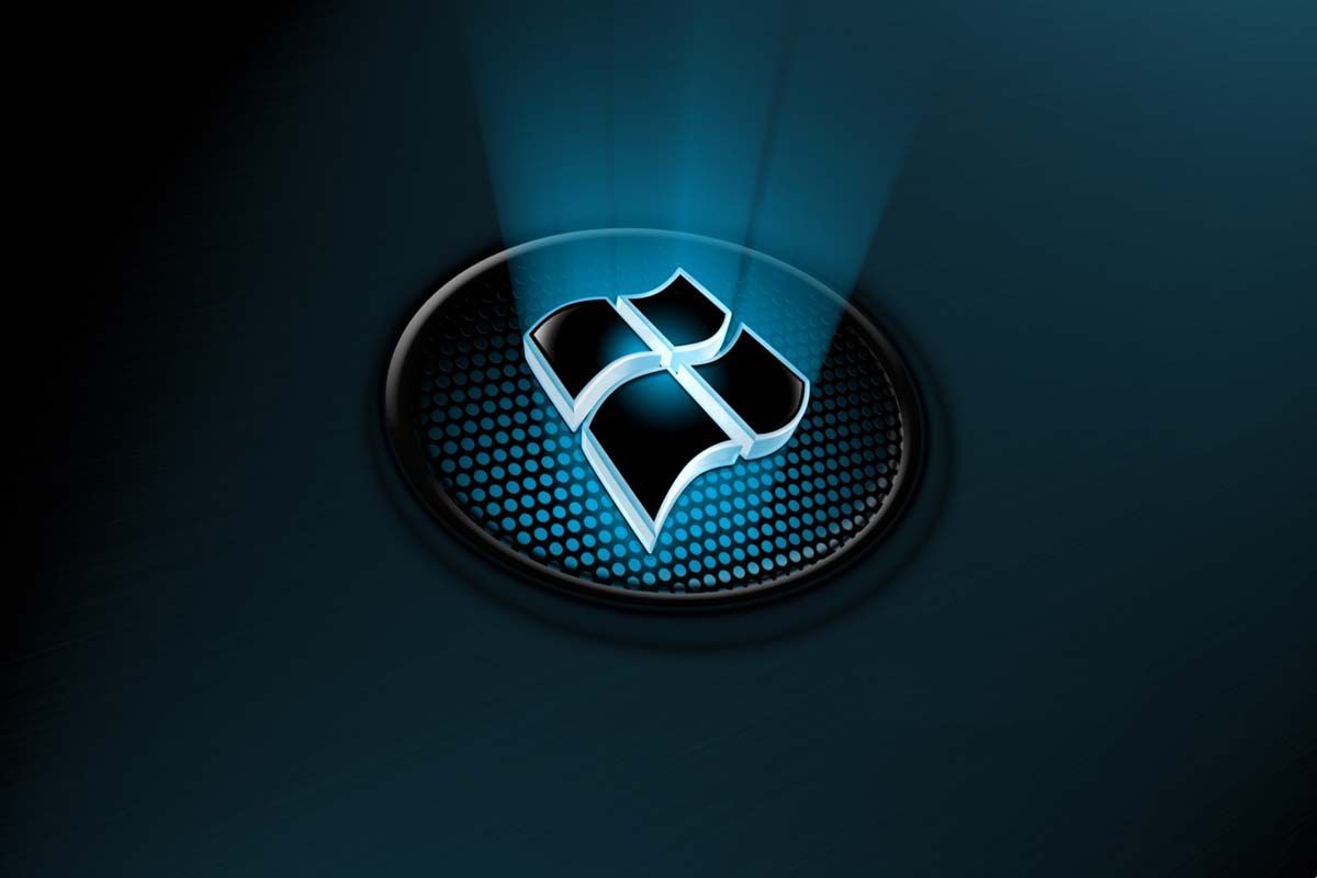 Logo Windows luce blu, 1200x800 HD, MacBook Air