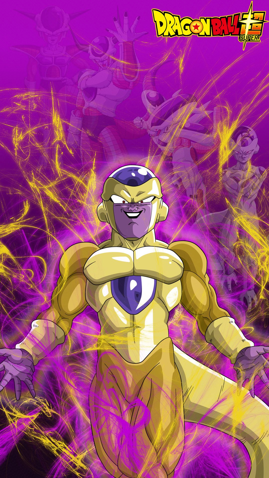 Freezer dorato Dragon Ball Super, anime di Akira Toriyama, 1080x1920 Full HD Verticale, iPhone