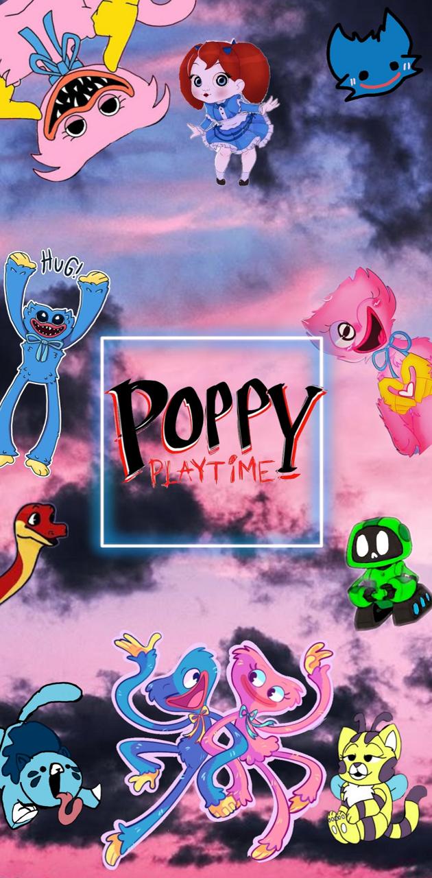Poppy Playtime personaggi cartoon, Huggy Wuggy, 630x1280 Verticale, Mobile
