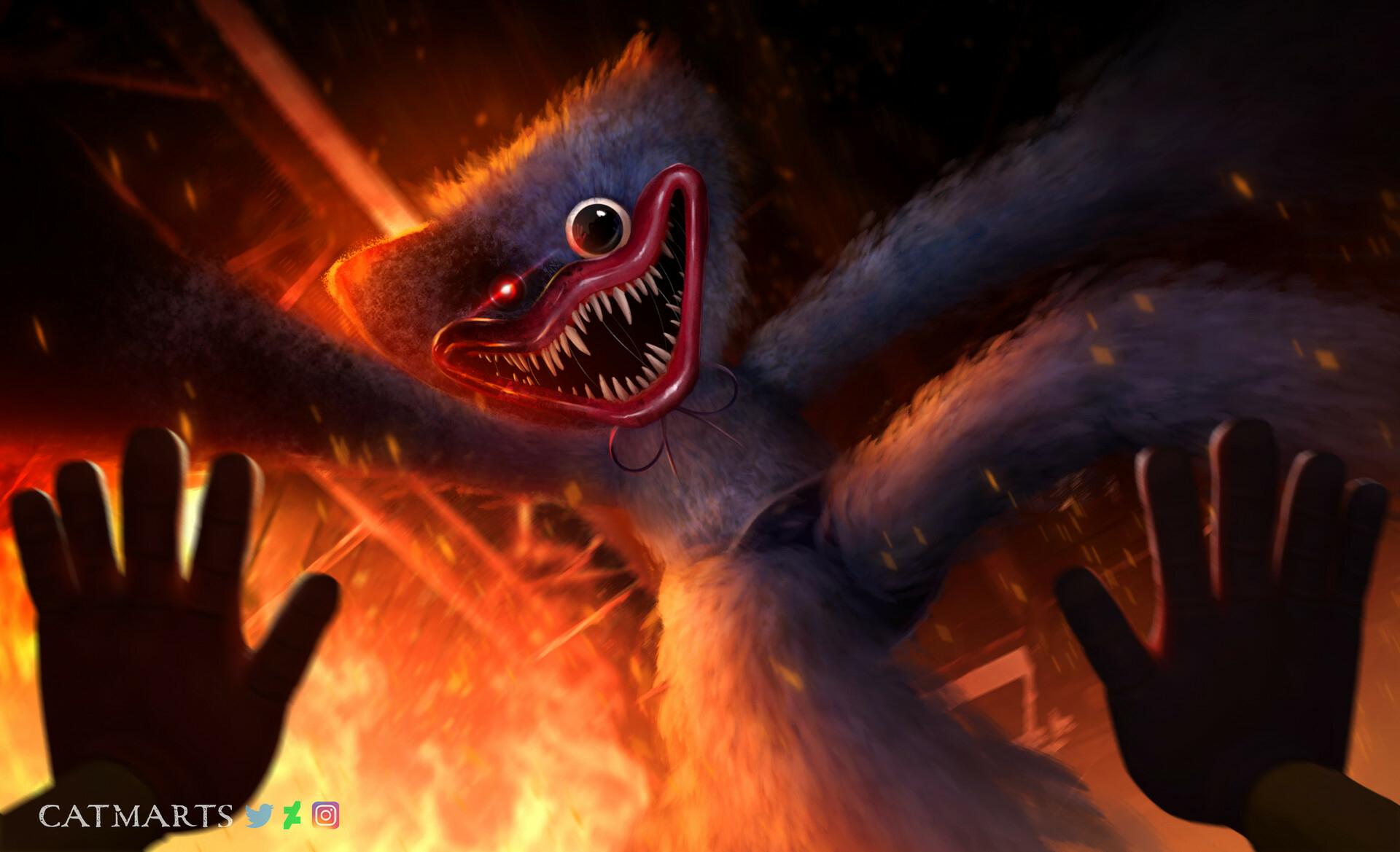 Huggy Wuggy Poppy Playtime mostro, 1920x1169 Full HD 1080p, PC