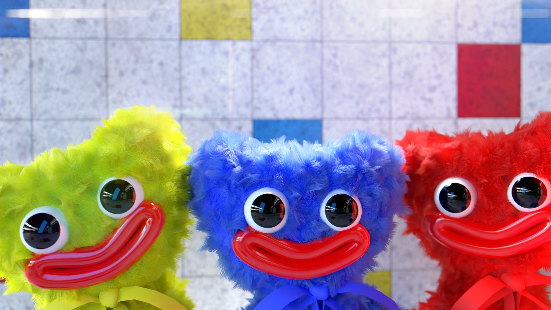 Personaggi Huggy Wuggy Poppy Playtime, 1920x1080 Full HD, Laptop