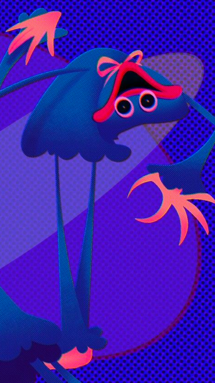 Huggy Wuggy Poppy Playtime blu, 720x1280 Verticale, Telefono