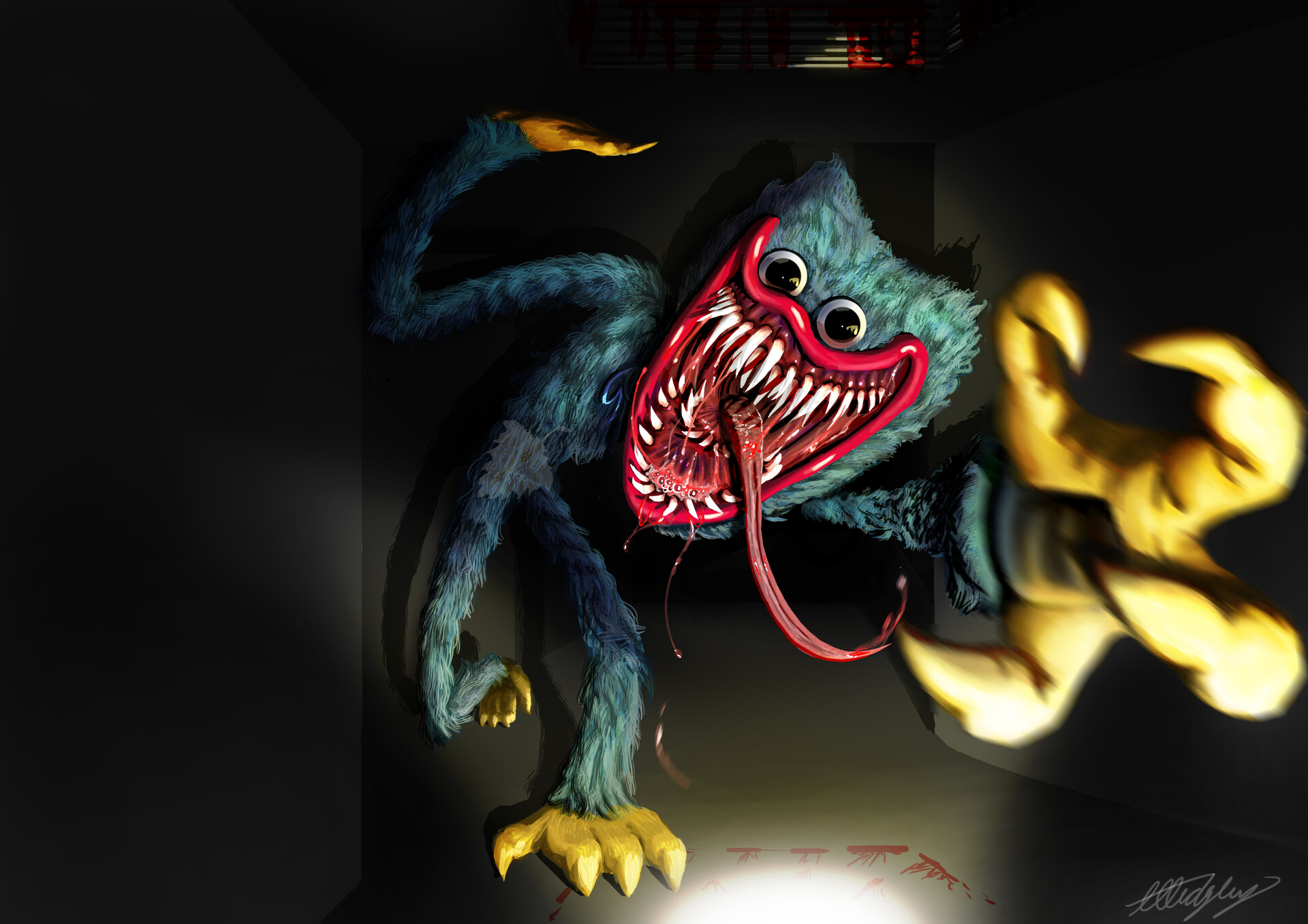 Huggy Wuggy mostro Poppy Playtime, 1920x1357 Full HD+ WUXGA, Laptop