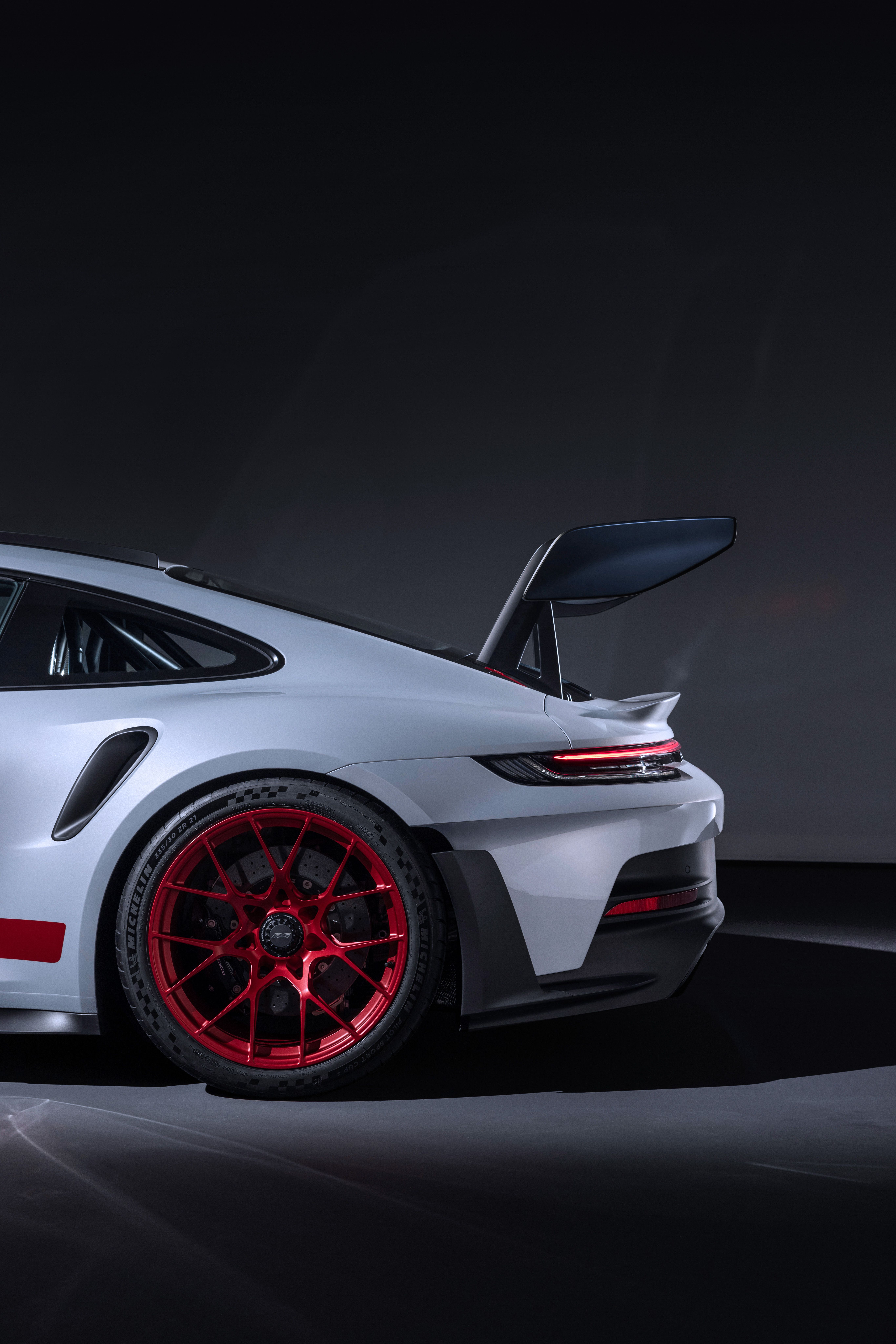 Porsche 911 GT3 RS bianca, 5464x8192 Full HD Verticale, Smartphone