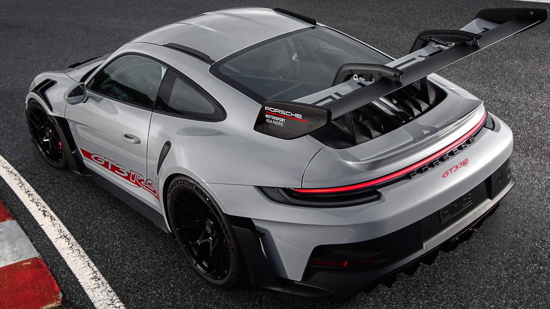 Porsche 911 GT3 RS grigia, 1920x1080 Full HD 1080p, PC Desktop