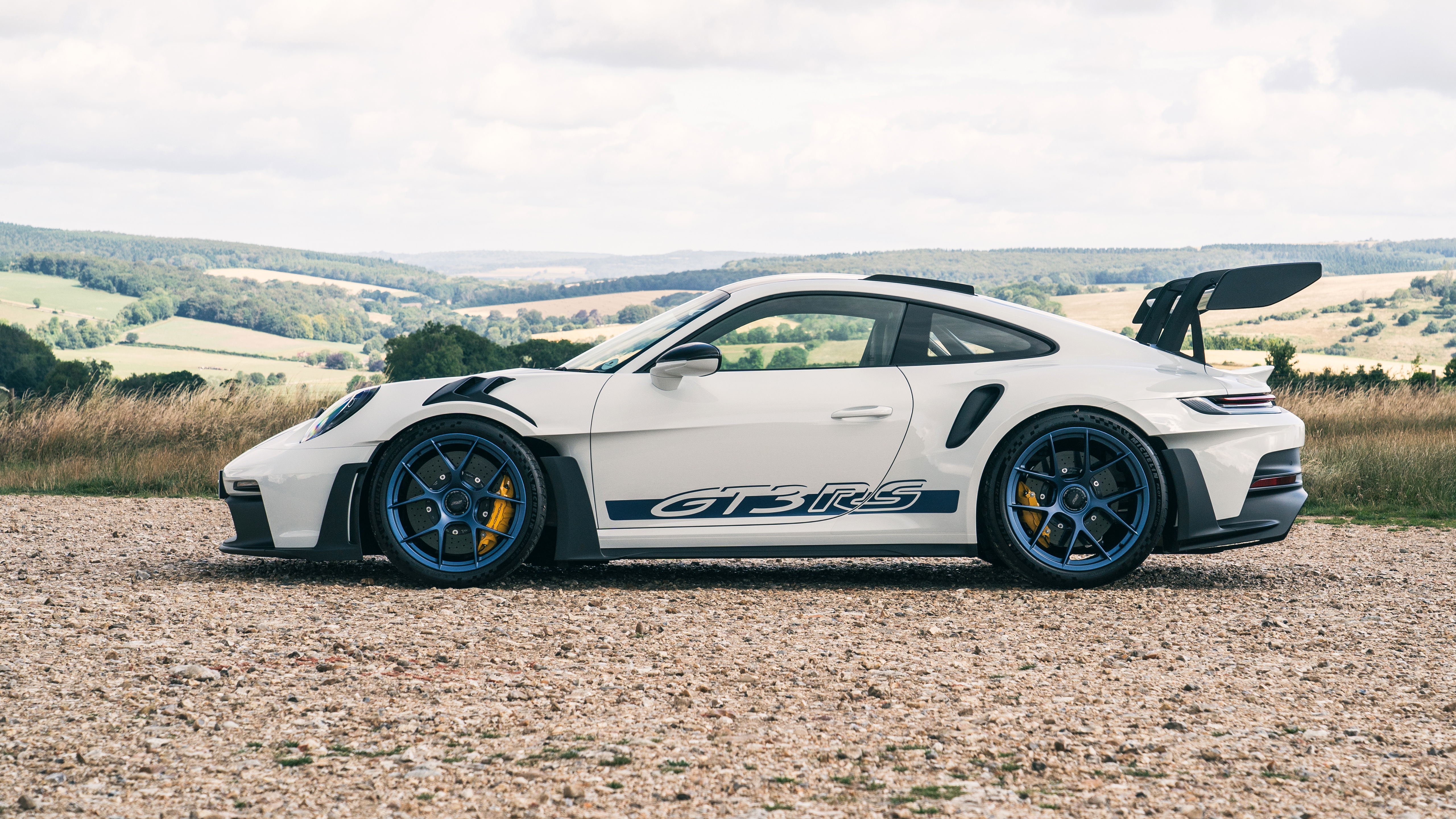 Porsche 911 GT3 RS bianca, 5120x2880 UHD, PC 4K