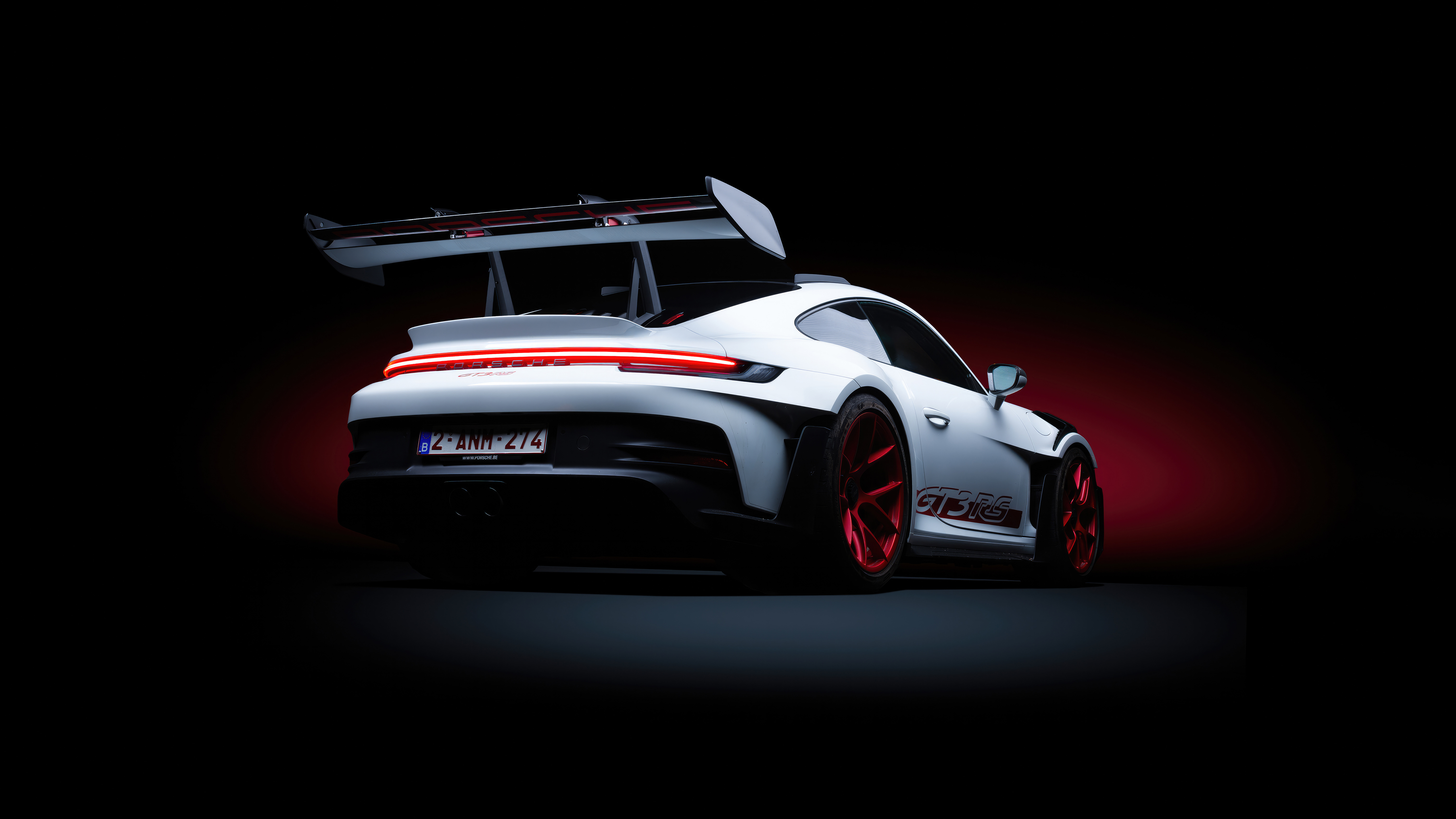 Porsche 911 GT3 RS bianca, 5120x2880 UHD, PC 4K
