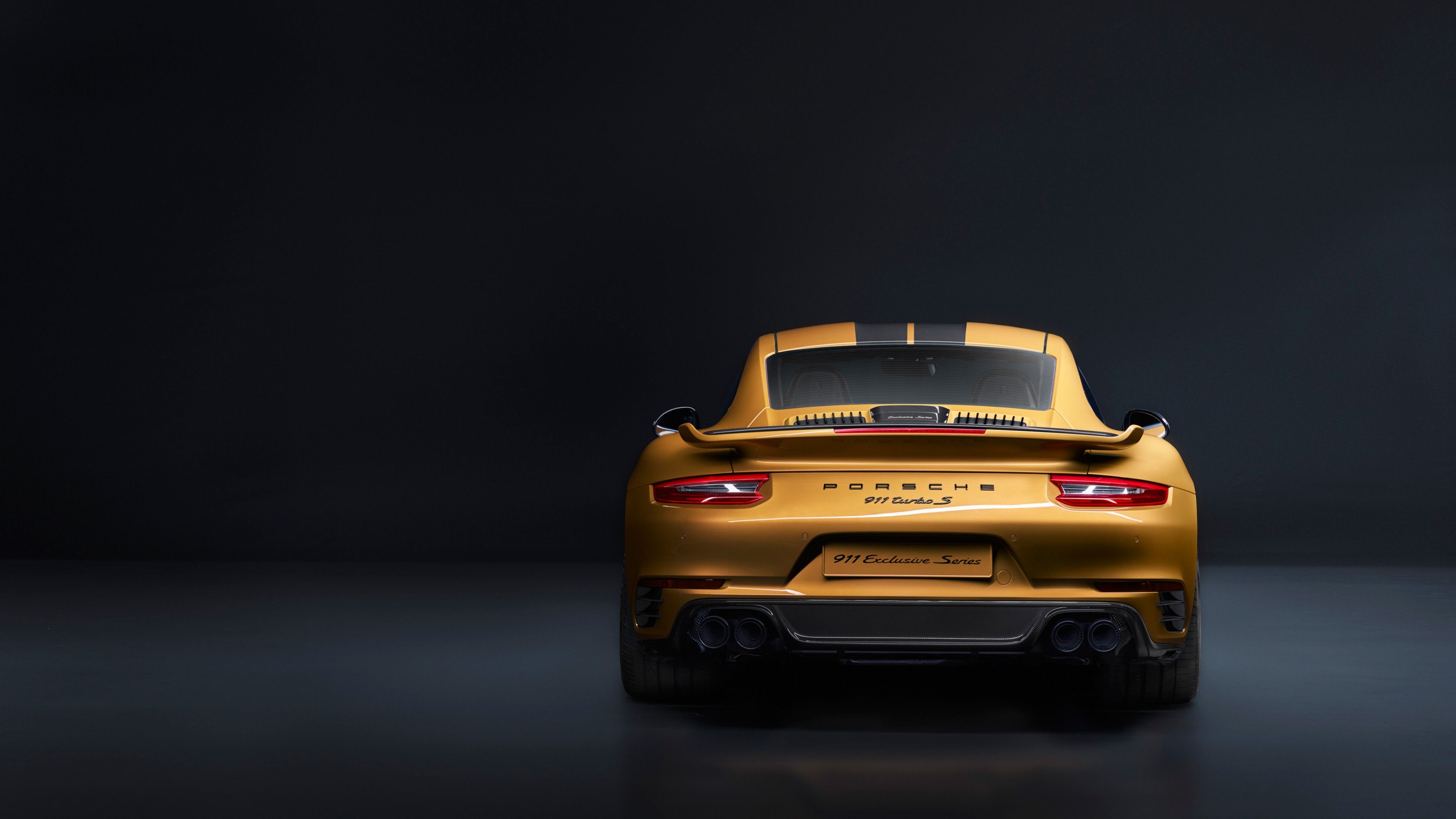 Porsche 911 gialla retro, 3840x2160 UHD, PC 4K